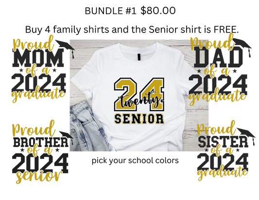 Buy 4 shirts and the Senior shirt is free