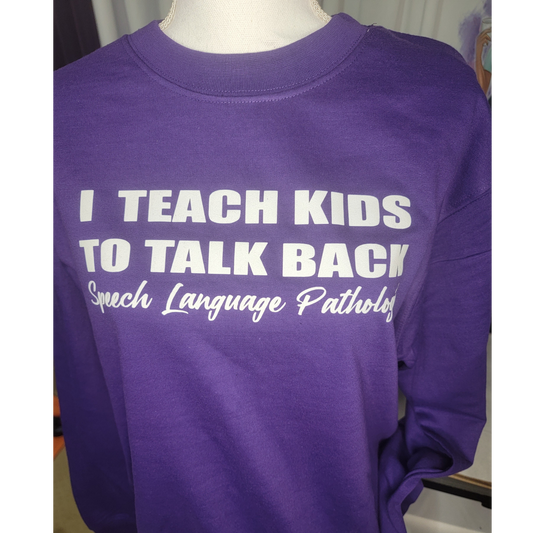 I teach kids to talk back