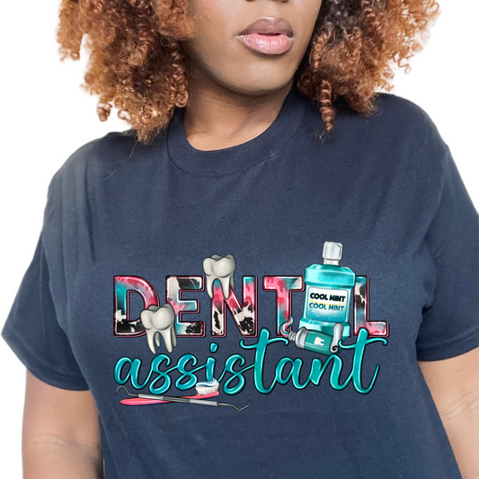 teal blue/green Dental Assistant