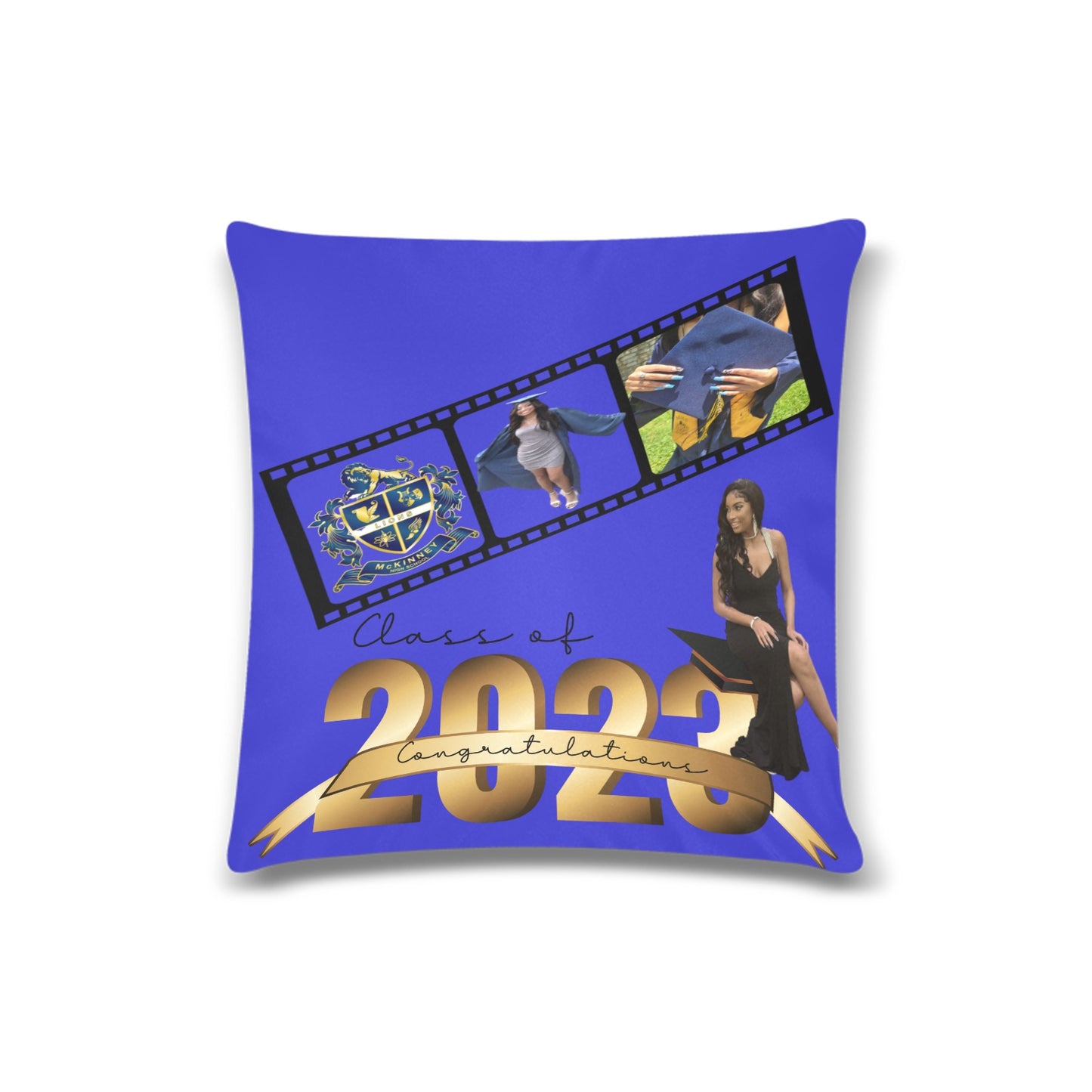 custom pillow used for any theme front and back design